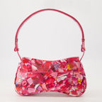 Diesel Play Clutch, pink handbag, women's clutch, playful design bag, adjustable strap bag