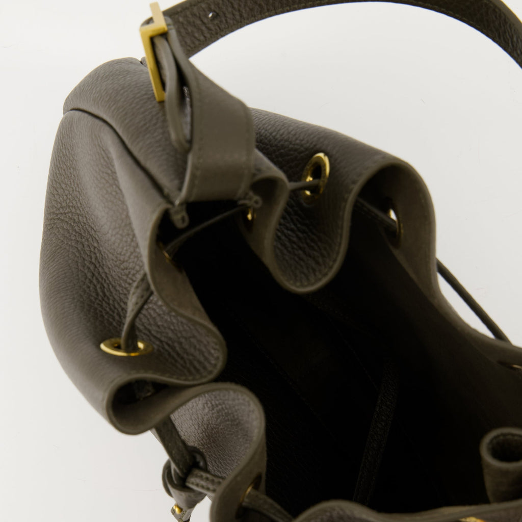 Saint Laurent bag, Paris VII Small, grained leather bag, noir handbag, elegant accessories