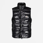 Bild des schwarzen Tibb-Gilets von Moncler für Herren - Saison Herbst-Winter 2025 - Vorderansicht