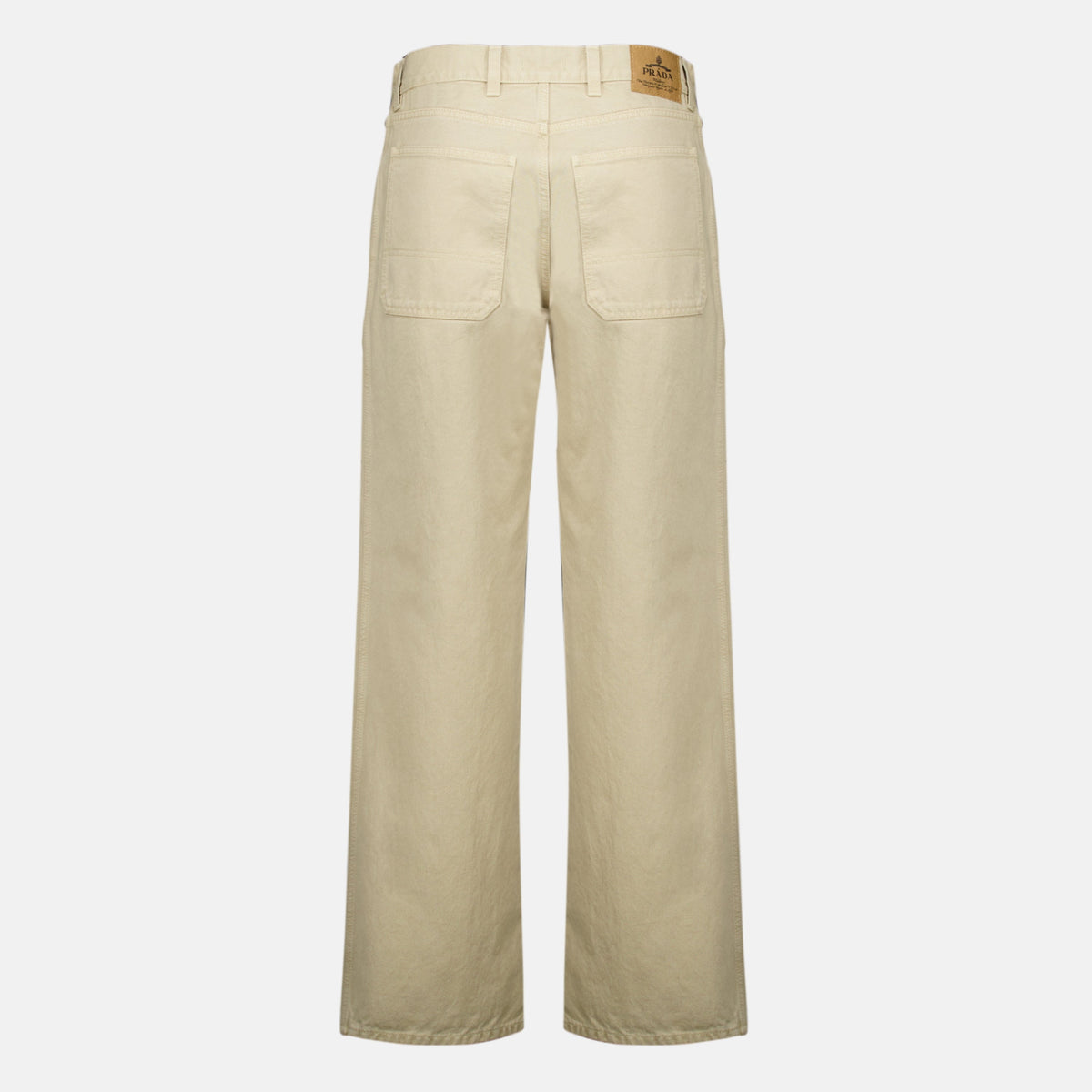 Pantalones de Denim Beige