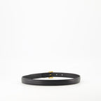 black slim belt, Cassandre belt, elegant belt, adjustable belt, leather accessory