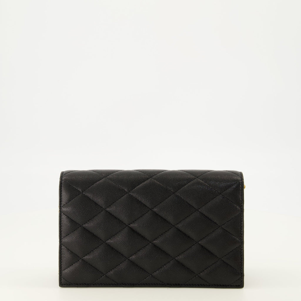 Cartera de cadena Paris de piel acolchada