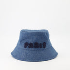Denim hat, Ami Paris, unisex hat, stylish accessories, blue denim