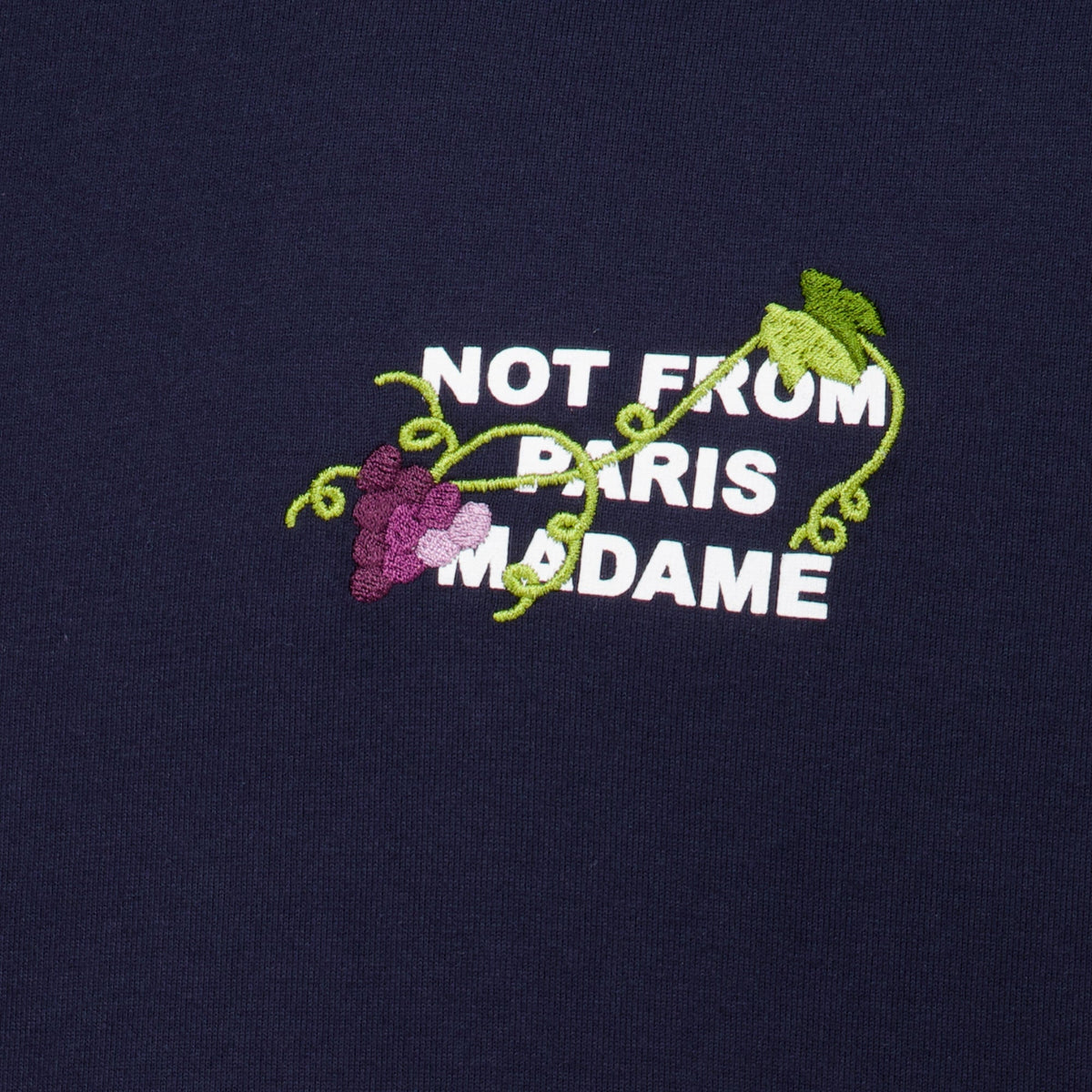Camiseta Slogan Vigne de algodón orgánico