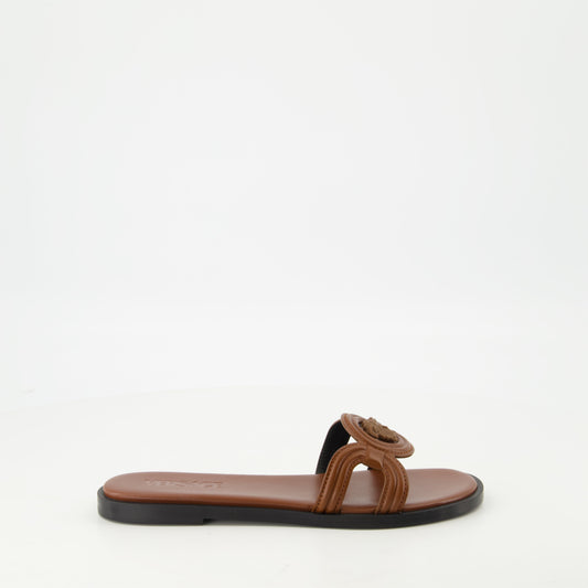 Medusa sandals, Versace sandals, goat leather footwear, designer summer sandals, elegant sandals