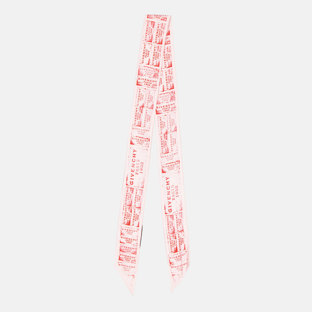 Givenchy headband, silk accessory, patchwork design, autumn winter collection, luxury headwear