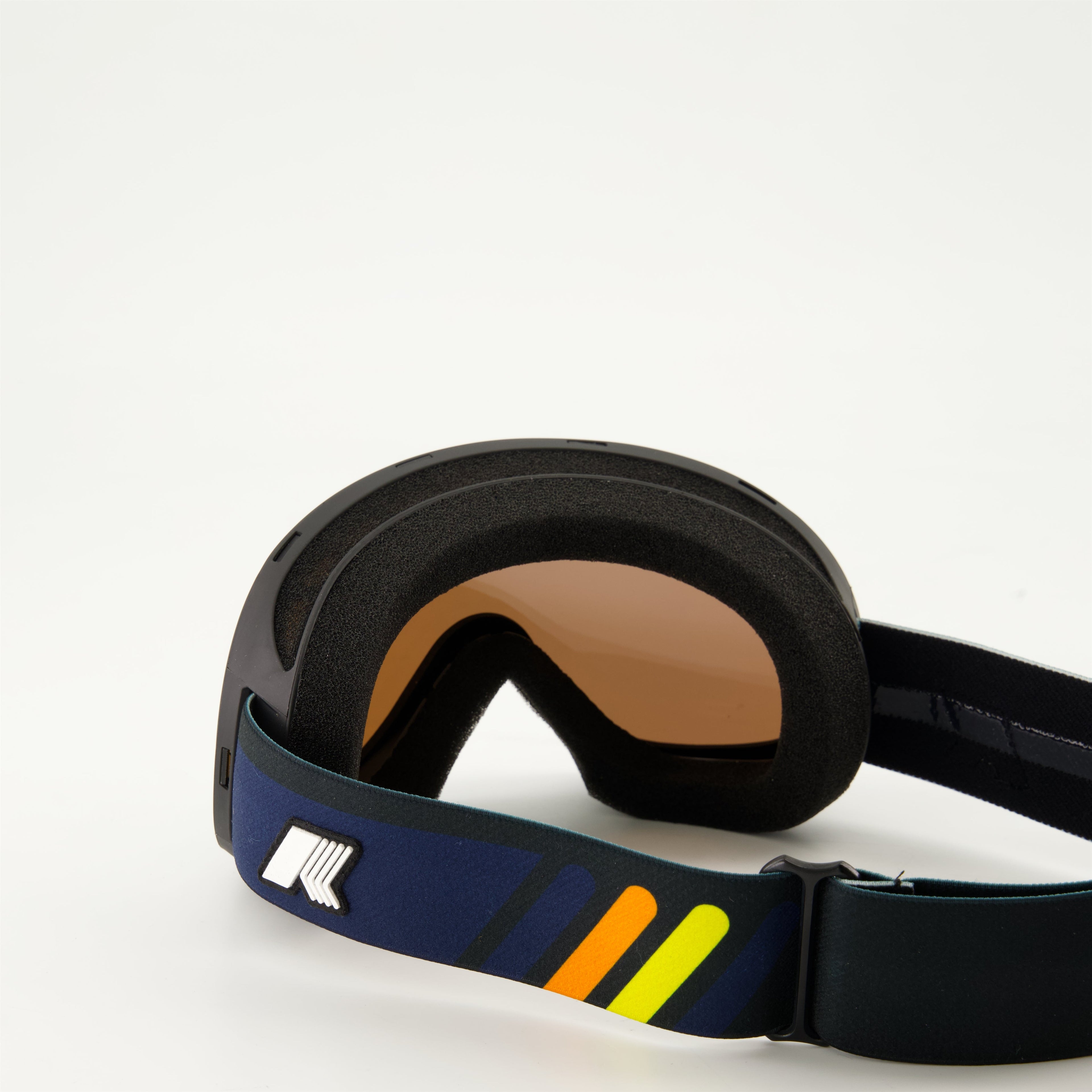 ski goggles, yellow ski goggles, K-Way ski accessories, unisex ski goggles, winter sports eyewear