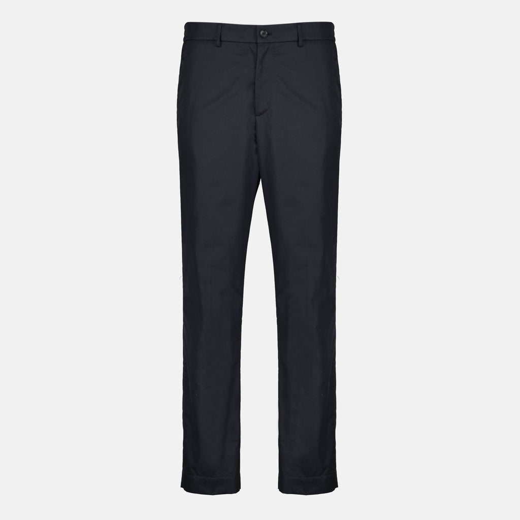 Pantalons en coton bleu marine