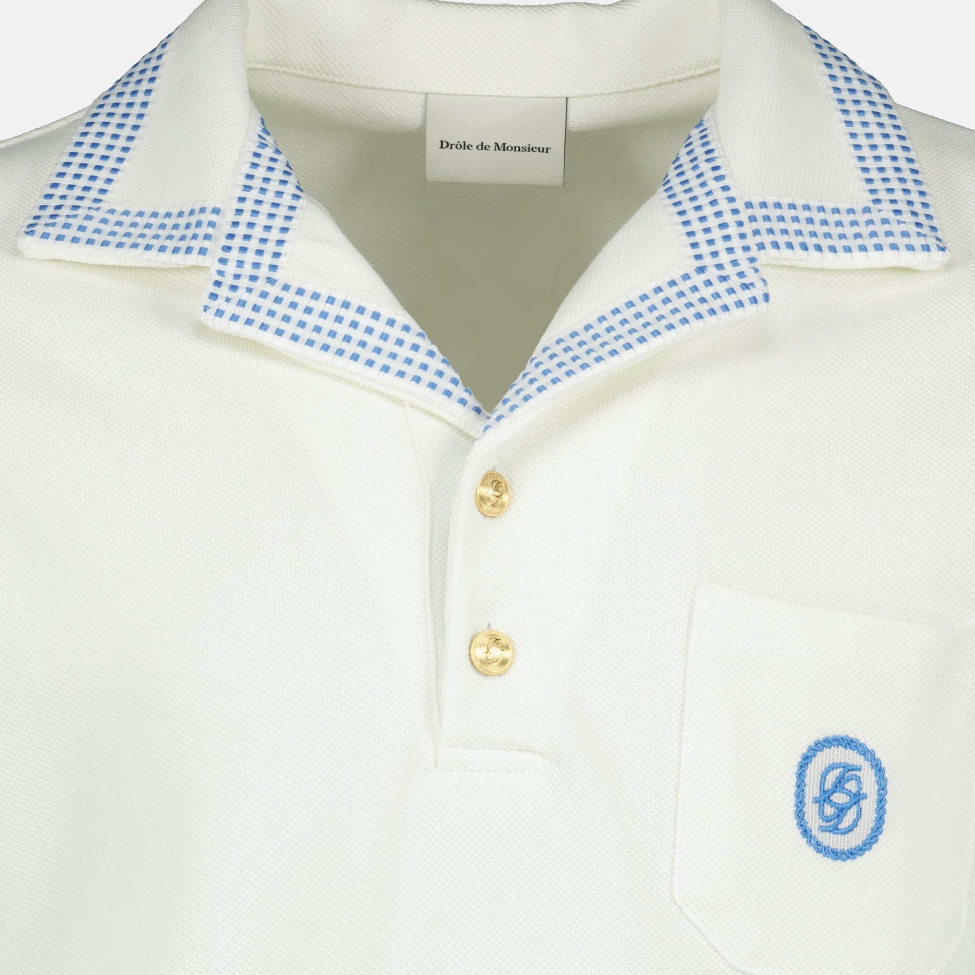 pique polo, Drôle De Monsieur, men's fashion, casual wear, cotton polo