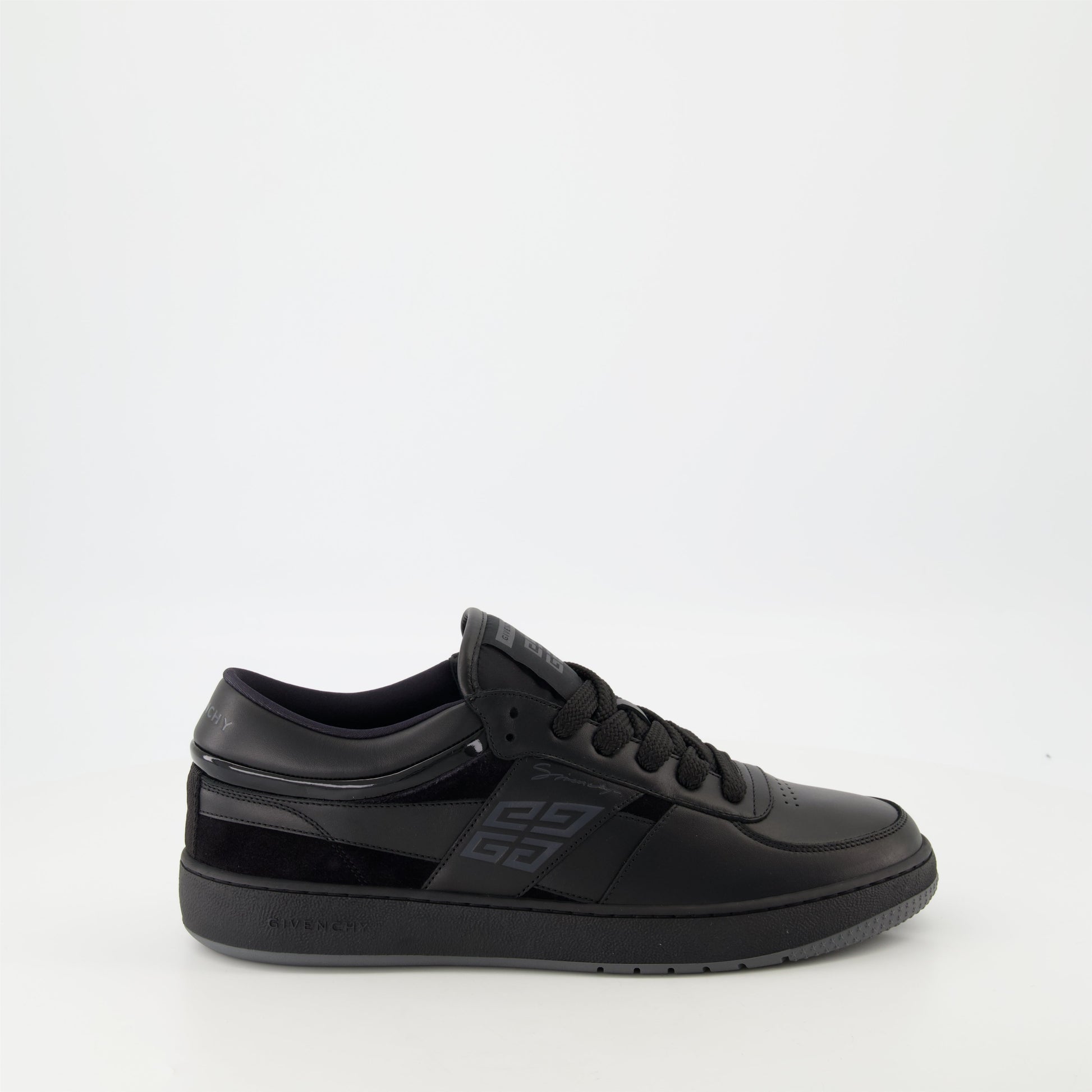 G Move sneakers, Givenchy shoes, black leather sneakers, luxury footwear, suede sneakers