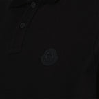 Moncler polo, black cotton polo, luxury men's polo, designer polo, Autumn-Winter 2024 fashion