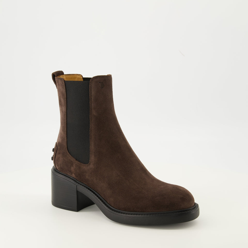brown suede ankle boots tods women 15586451194236