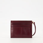 prada burgundy leather card holder we in style prada women 15494543638908