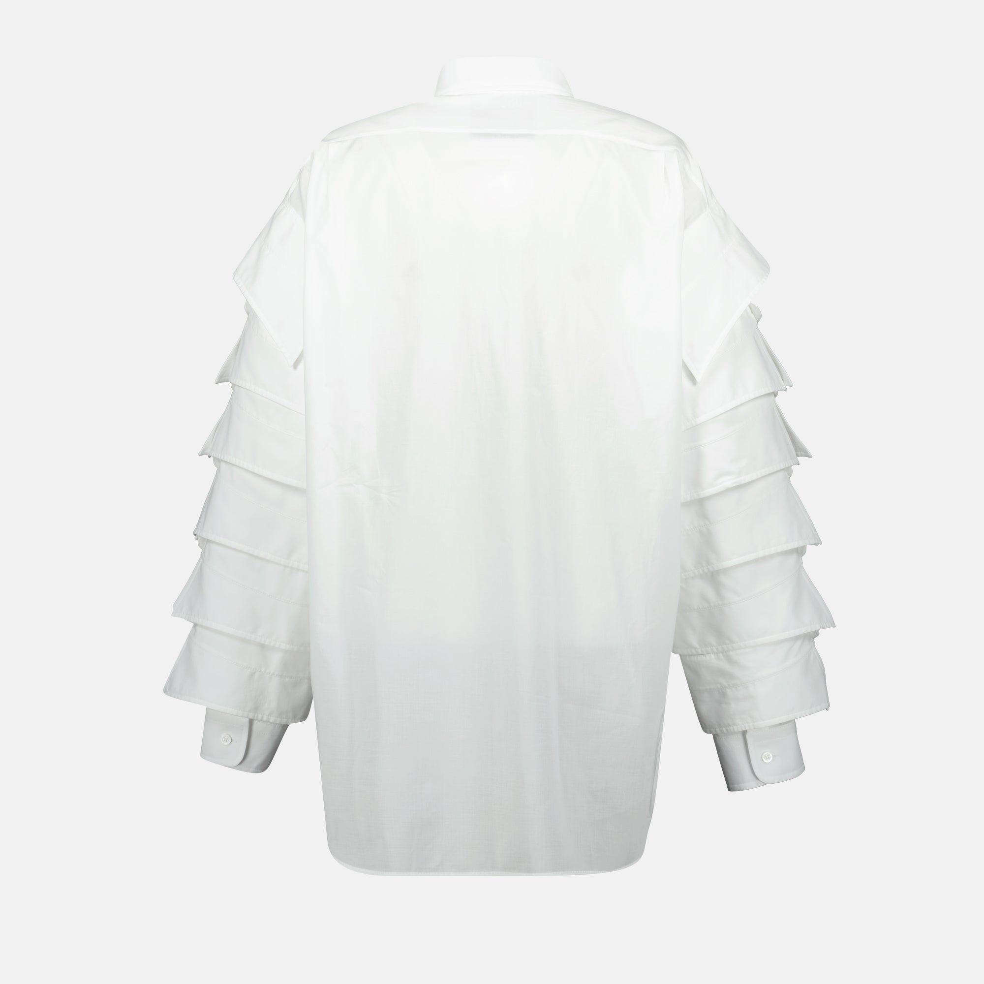 Classic white shirt, Moschino shirt, buttoned cuff shirt, cotton shirt, Spring-Summer collection