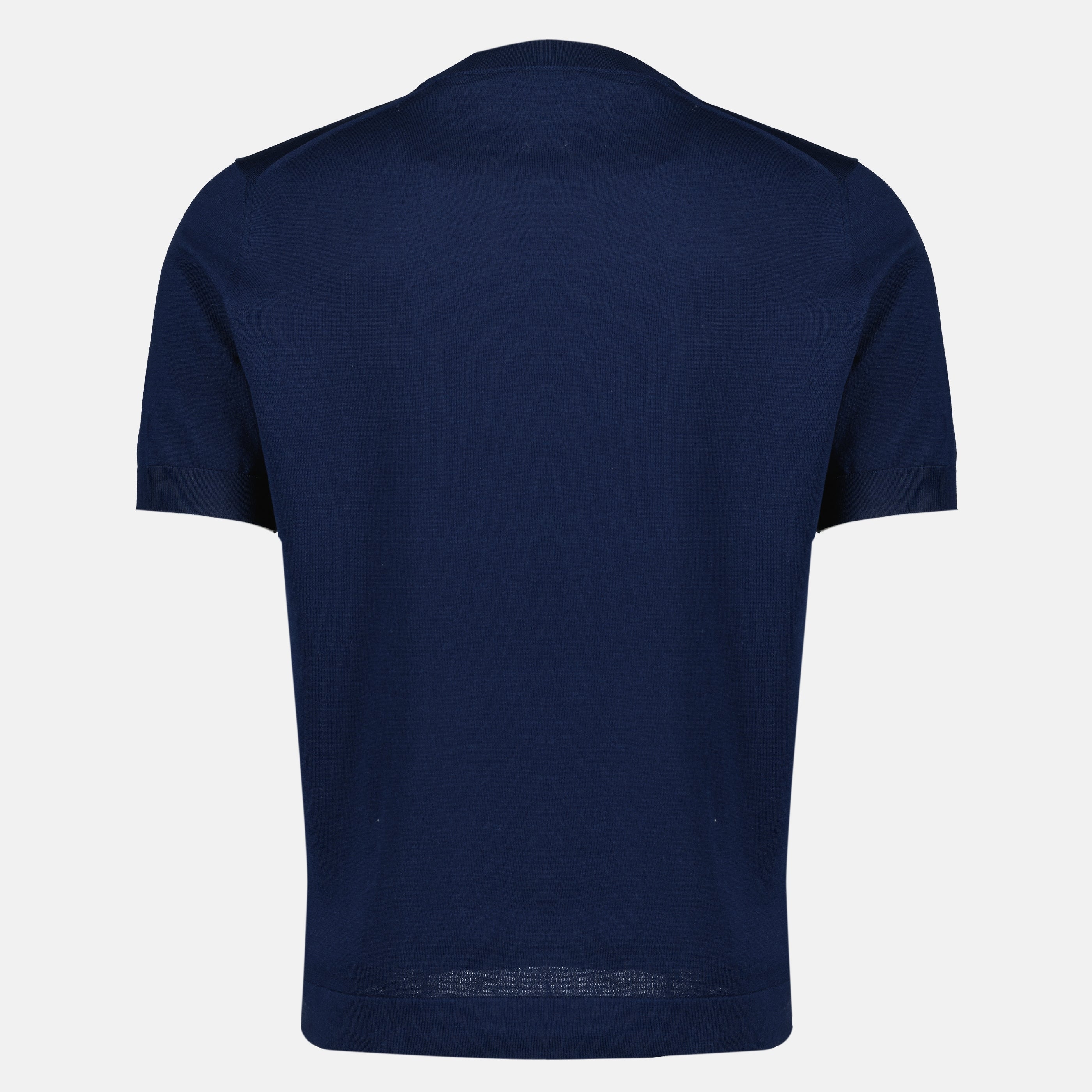 Short Sleeve Blue Pullover - Prada - Men | WE IN STYLE