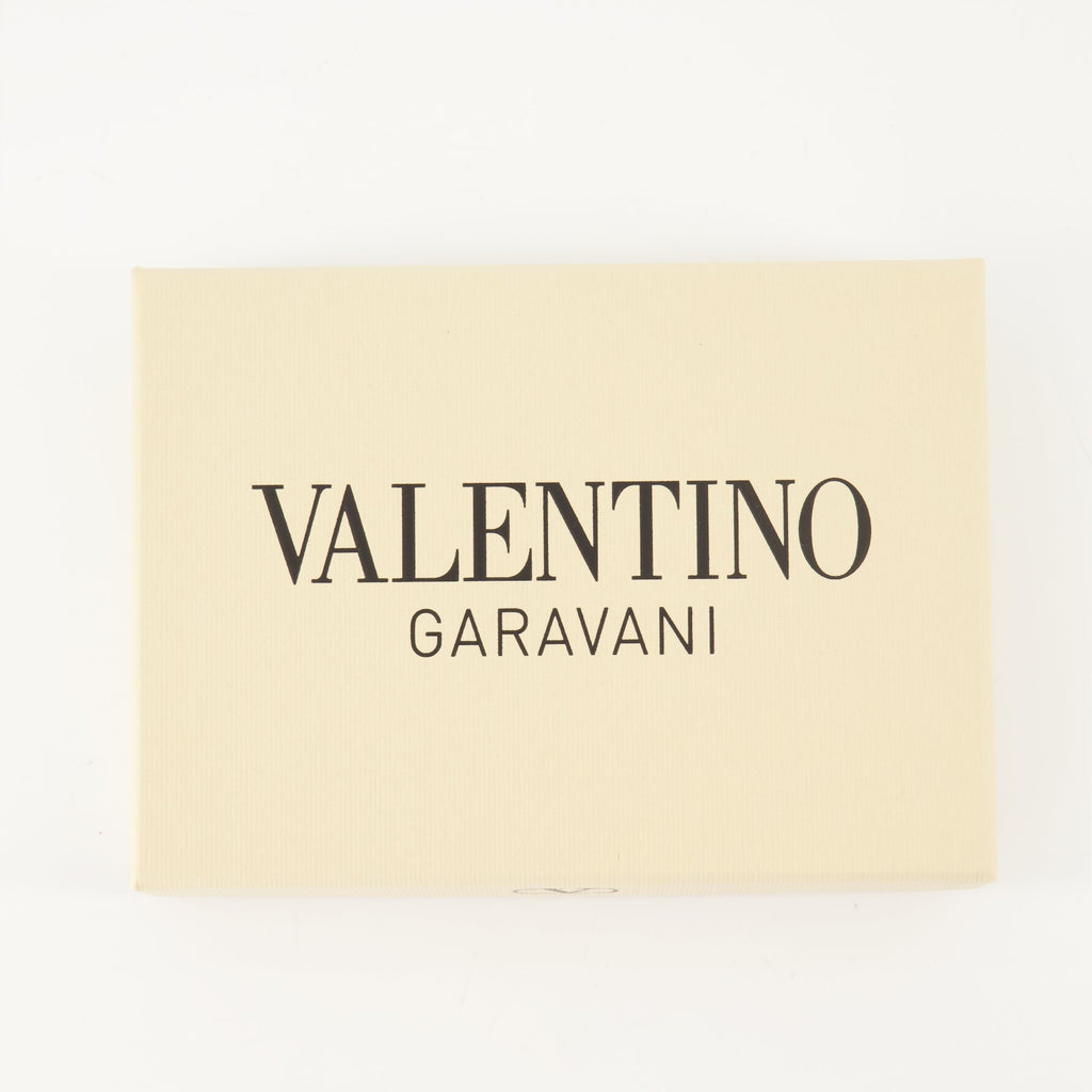 Valentino cardholder, leather accessories, grained leather, men's cardholder, luxury accessories