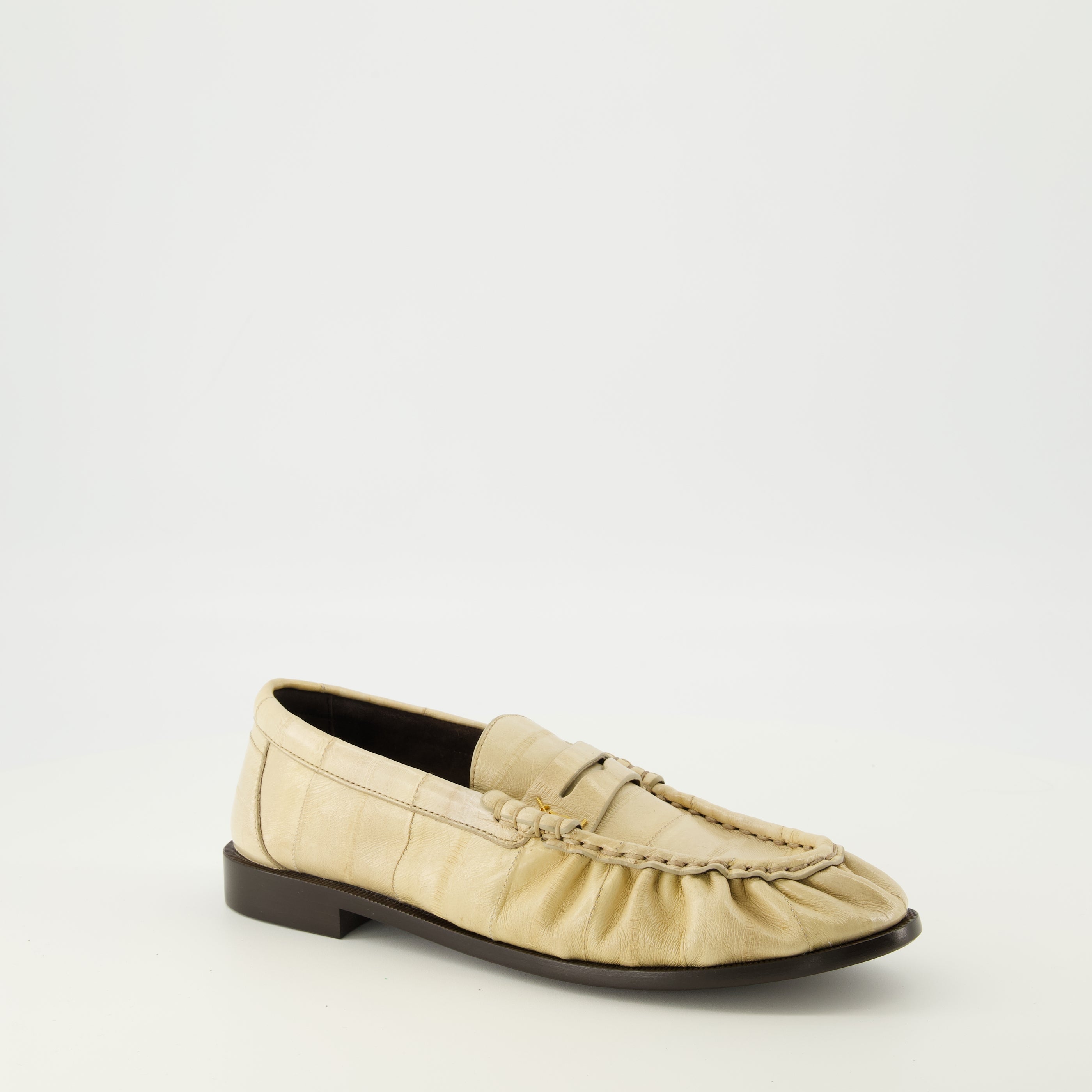 Loafer Saint Laurent - Eel Skinn Beige