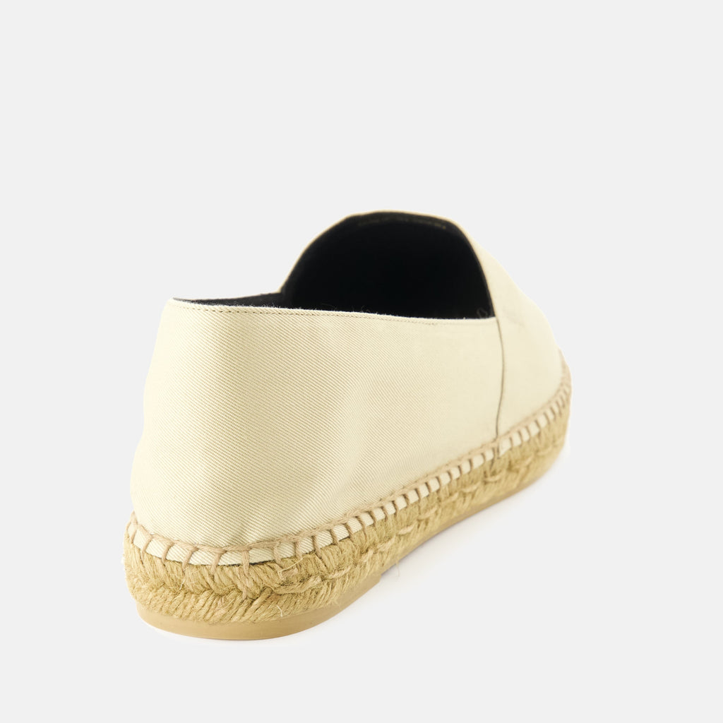 Saint Laurent espadrilles, beige espadrilles, men's summer footwear, non-slip espadrilles, gabardine shoes
