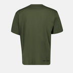 Khaki T-shirt, Moncler Grenoble, Logo Print, Cotton T-shirt, Autumn-Winter Collection