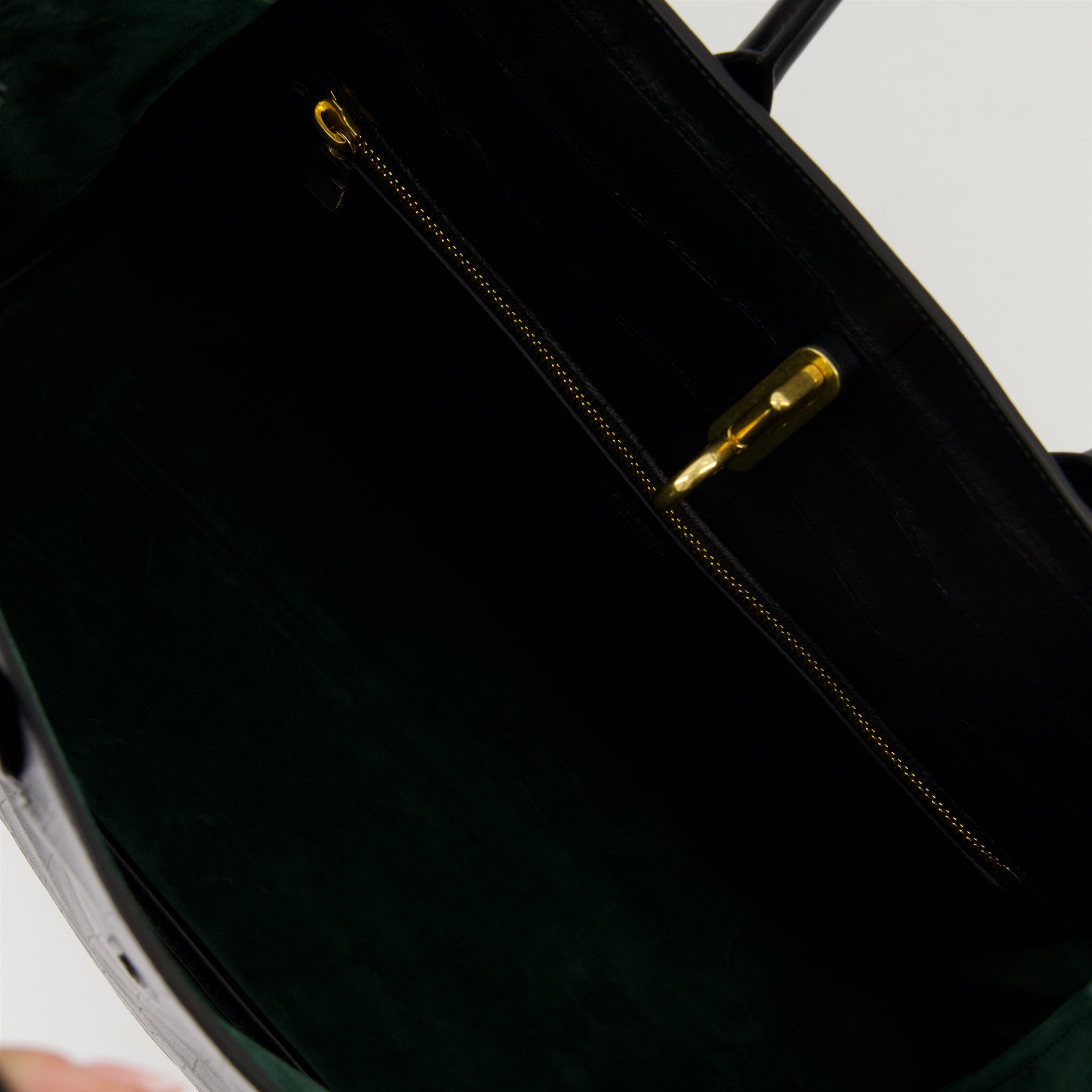 Rocking Horse tote bag, croc-effect leather bag, designer handbag, Burberry tote, luxury accessories