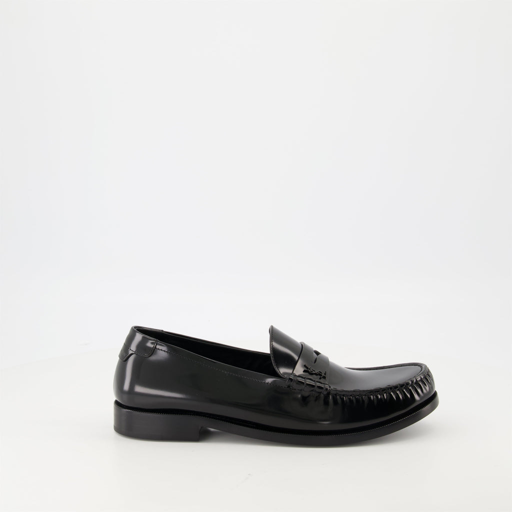 patent leather loafers, YSL loafers, luxury shoes, men's footwear, designer loafers