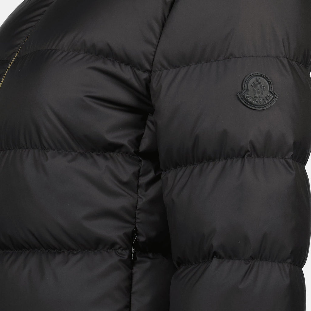 Mauvezin down jacket, Moncler black coat, Autumn-Winter collection 2025, designer down jacket, women's luxury outerwear