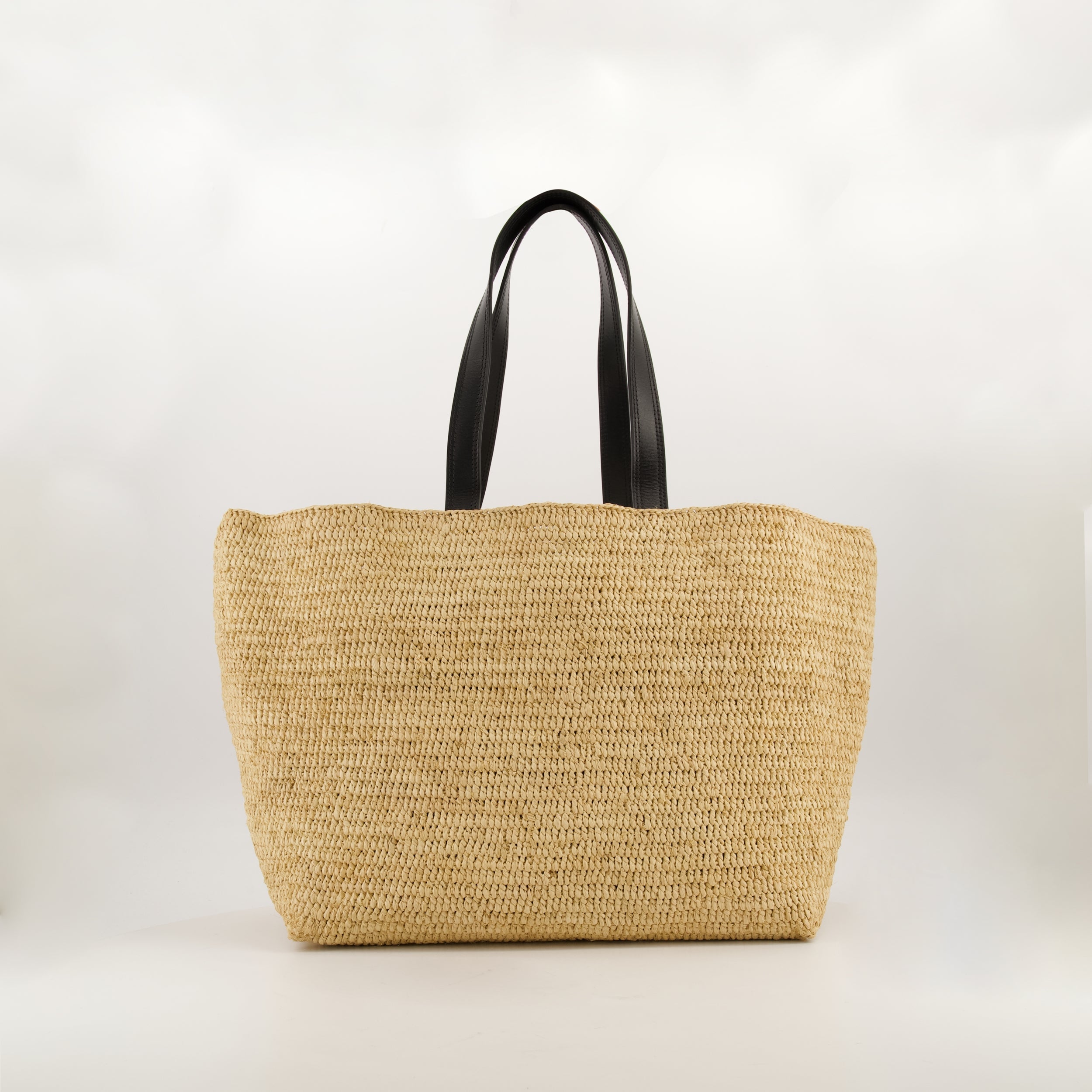 raffia tote bag, Ami Paris, neutral accessories, spring summer 2025, everyday carry