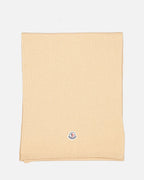 Black Moncler Scarf, Luxury Women's Accessory, Logo Scarf, High-End Fashion, Elegant Style