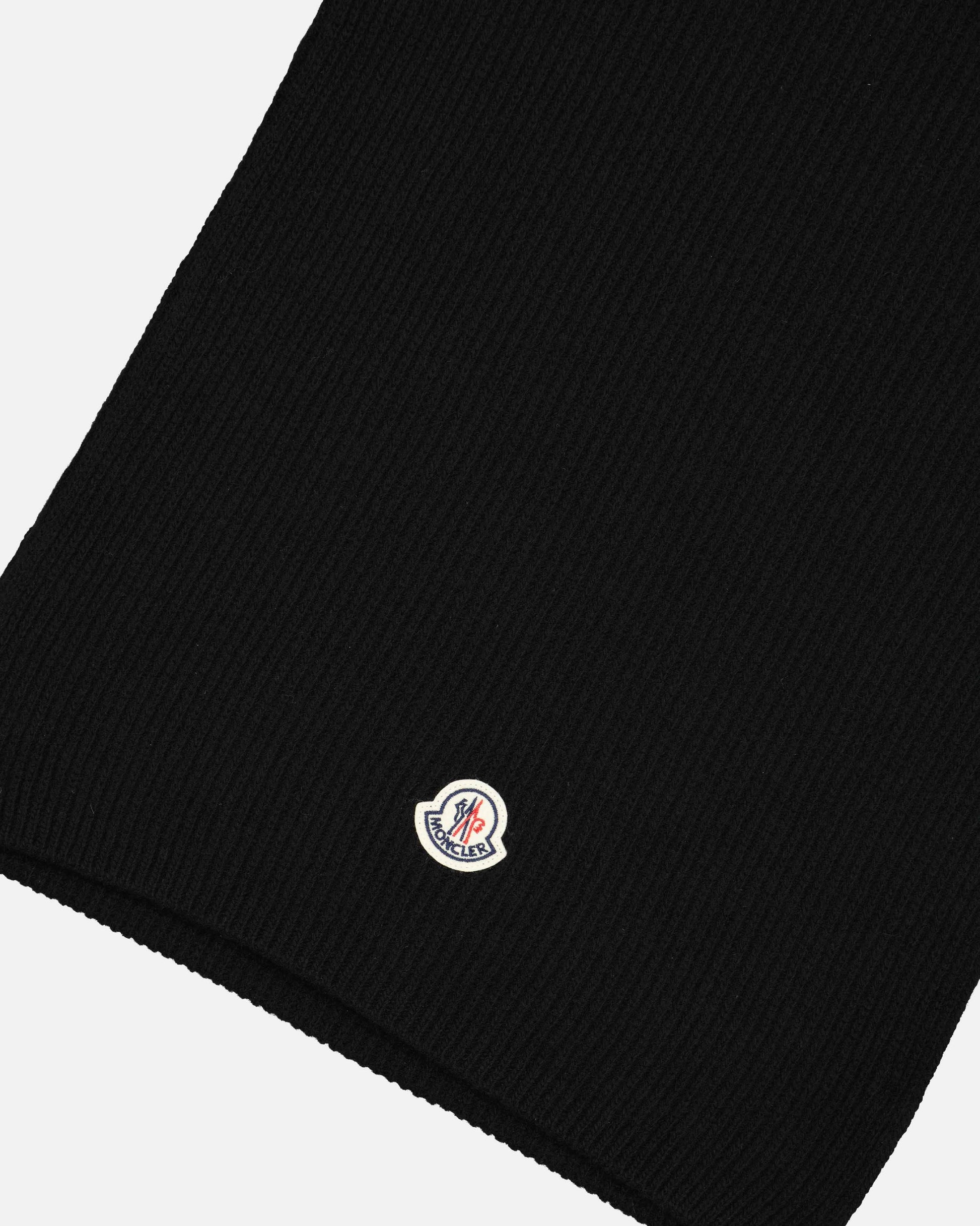 Moncler Scarf, Luxury Accessory, Black Scarf, Women's Fashion, Elegant Style