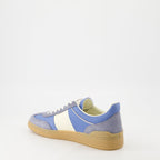 Image of Baskets UpVillage Bleu by Valentino Garavani for Men - Season Autumn-Winter 2025 - Back Right Three-Quarter View