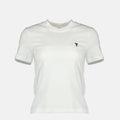Imagem da T-shirt branca Ami de Coeur da Ami PARIS para mulheres - Temporada Primavera-Verão 2026 - Vista Frontal