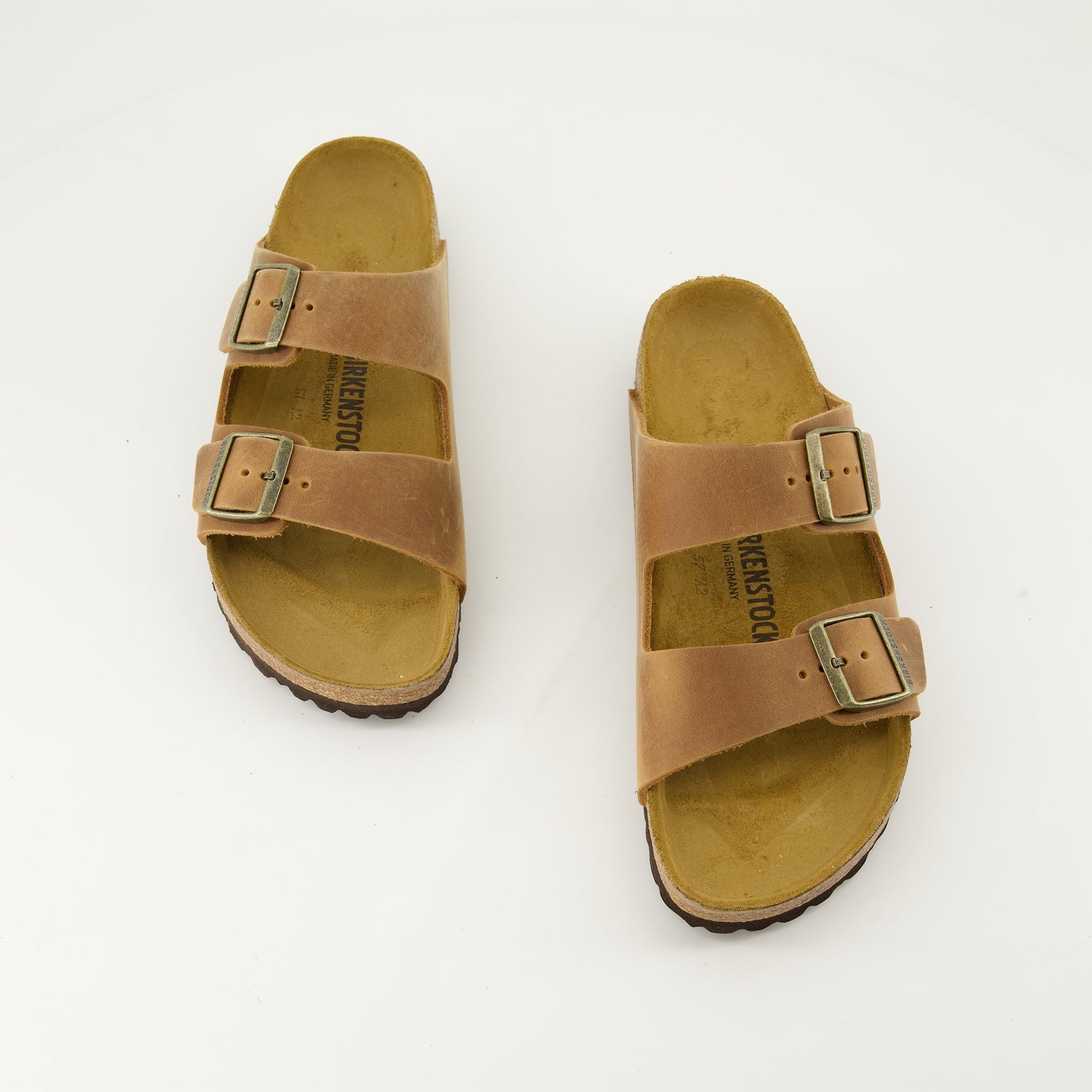 Arizona sandals, leather sandals, brown leather shoes, modern sandals, autumn-winter footwear