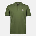 Image of Piqué Cotton Polo by Moncler for Men - Season Autumn-Winter 2025 - Front View