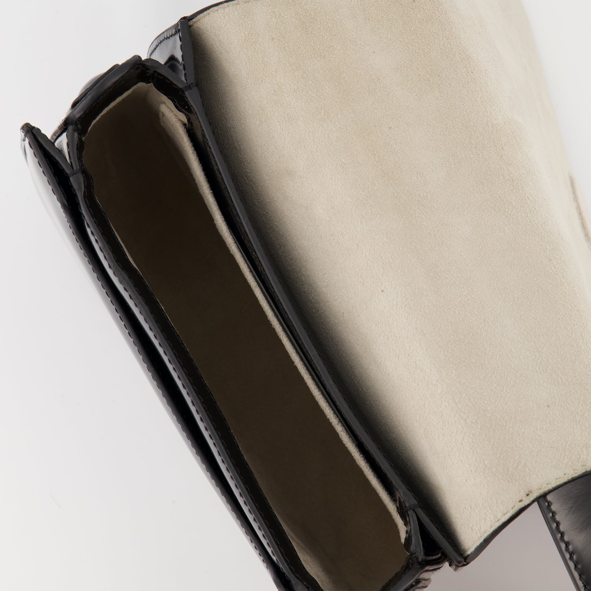 Top Handle bag, Ami Paris, glazed calf leather, adjustable shoulder strap, unisex design