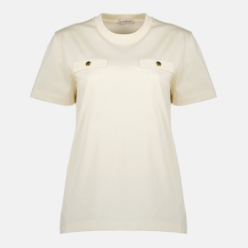 モンクレールの女性用コットンTシャツの画像 - シーズン春夏2026 - フロントビュー