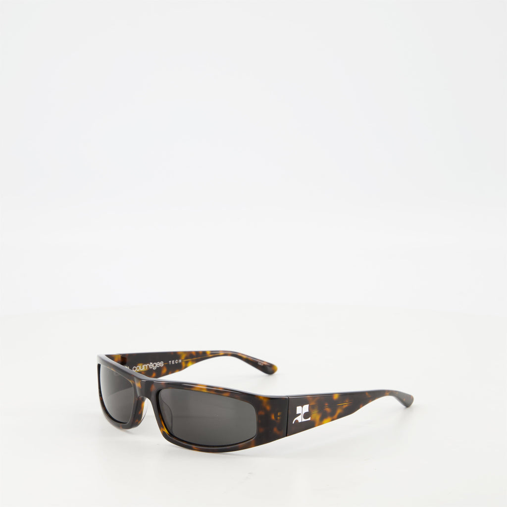 sunglasses, tortoiseshell sunglasses, Courrèges accessories, Tech sunglasses, unisex sunglasses