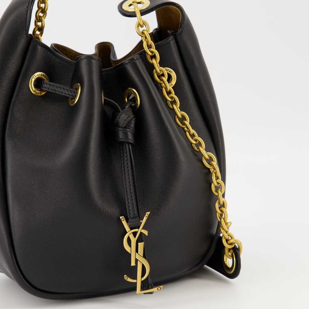 Bild der schwarzen Bucket Bag von Saint Laurent für Frauen - Saison Herbst-Winter 2025 - Detailansicht 1
