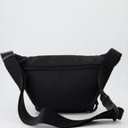 luxury bum bag, black nylon bag, Moncler accessories, Autumn-Winter 2023, adjustable strap