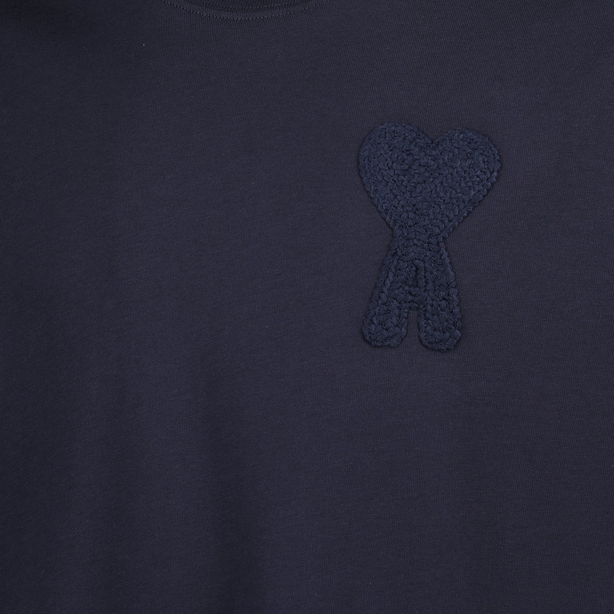 navy T-shirt, organic cotton t-shirt, AMI Paris, Ami de coeur, casual wear
