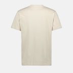 beige t-shirt, logo t-shirt, Dior t-shirt, embroidered logo, men's fashion