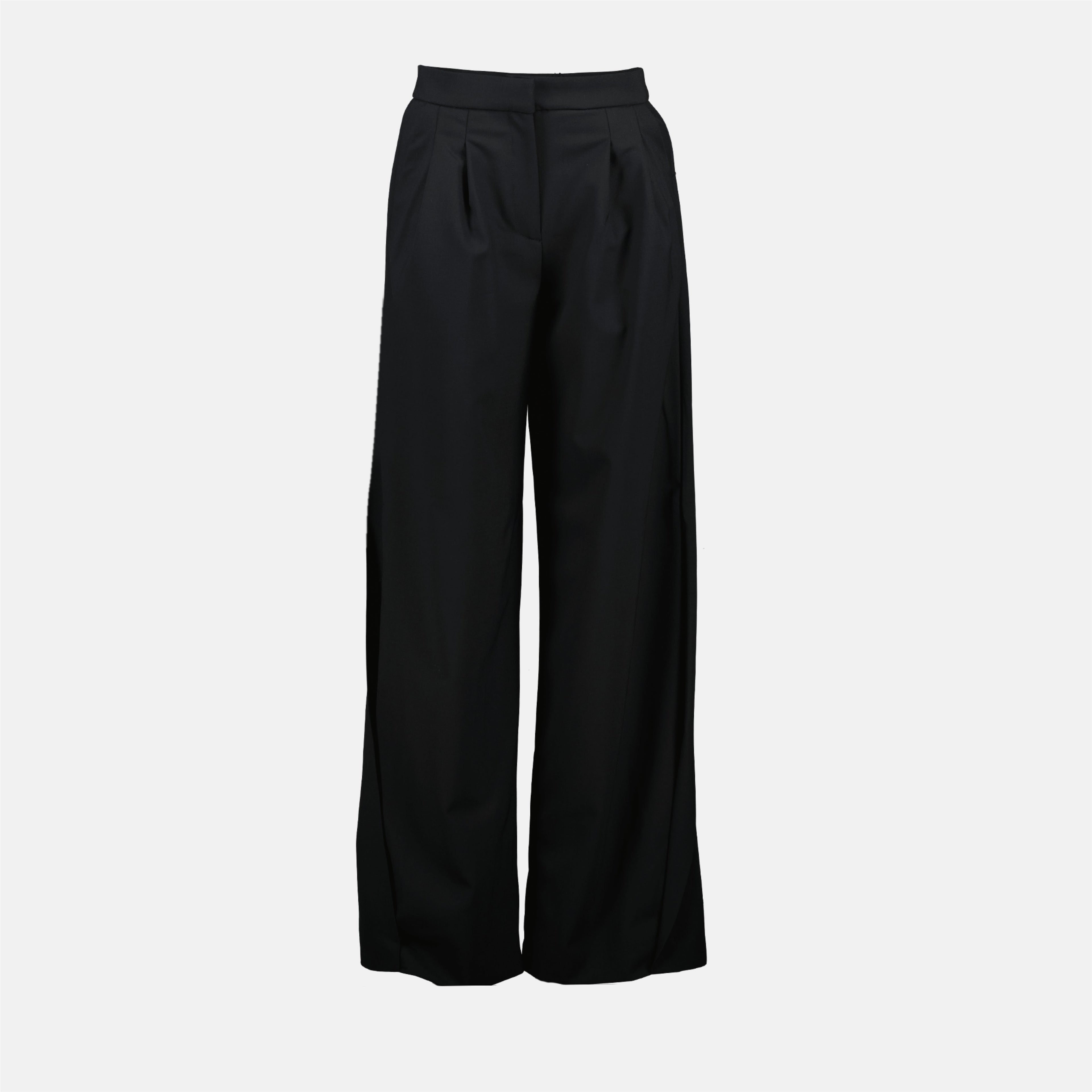Cirse black wide-leg trousers