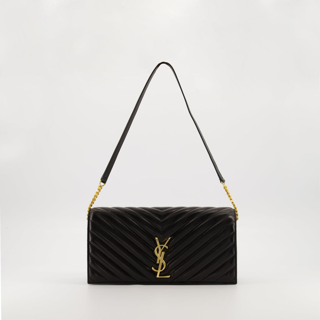 Kate 99 Matelassé Bag, Saint Laurent, luxury handbag, black leather bag, designer accessories