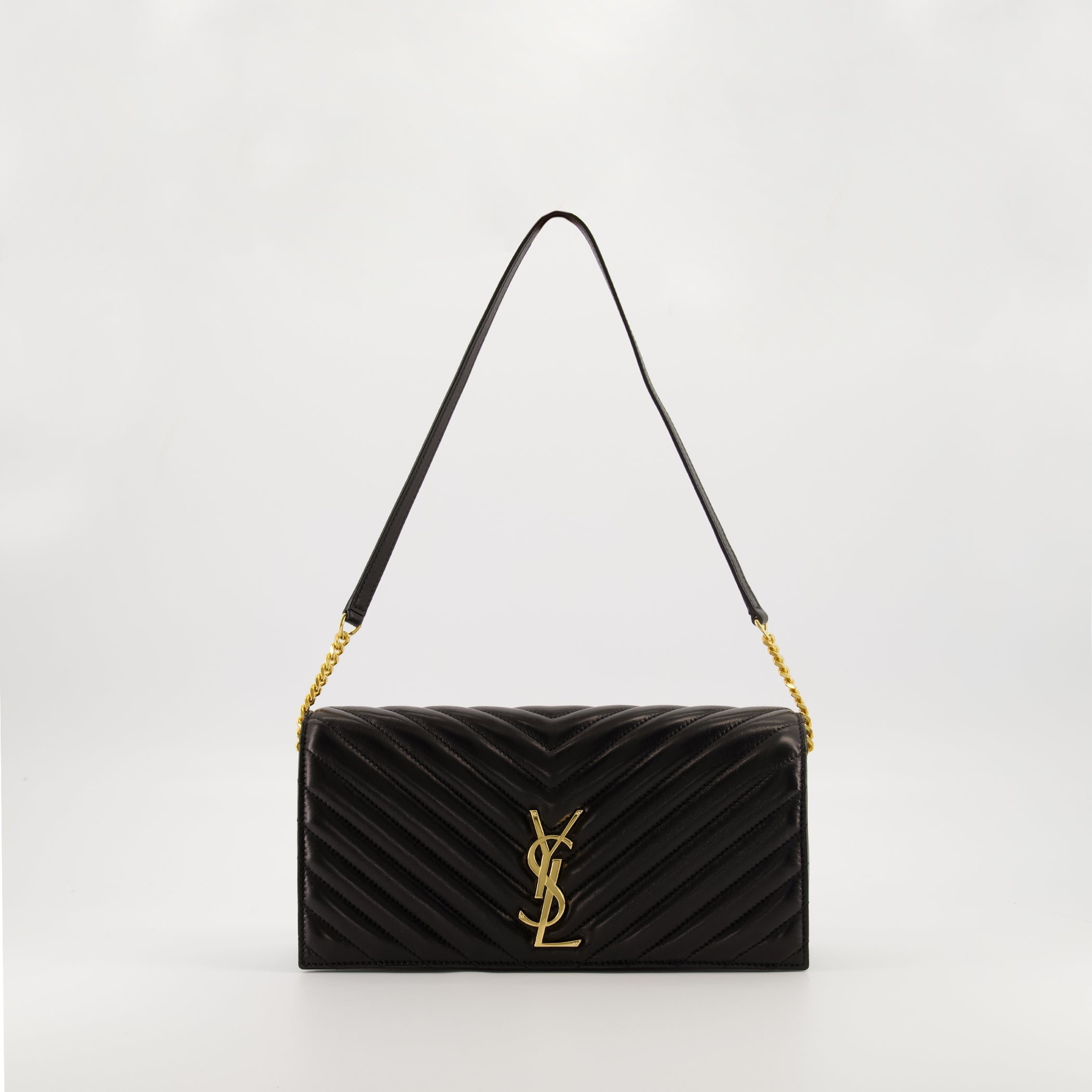 Kate 99 Matelassé Bag, Saint Laurent, luxury handbag, black leather bag, designer accessories