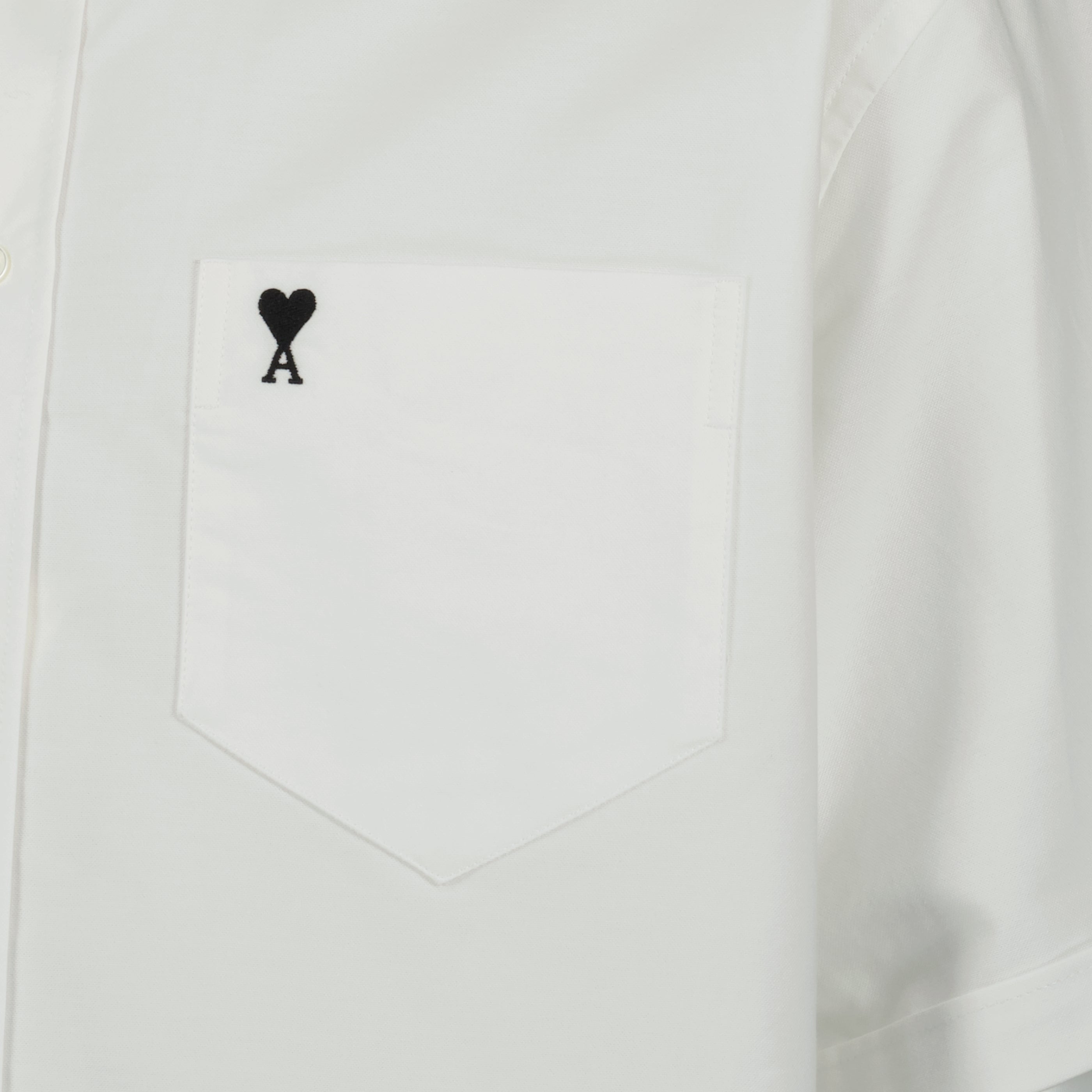 White Cotton Shirt - Ami PARIS - Men | WE IN STYLE