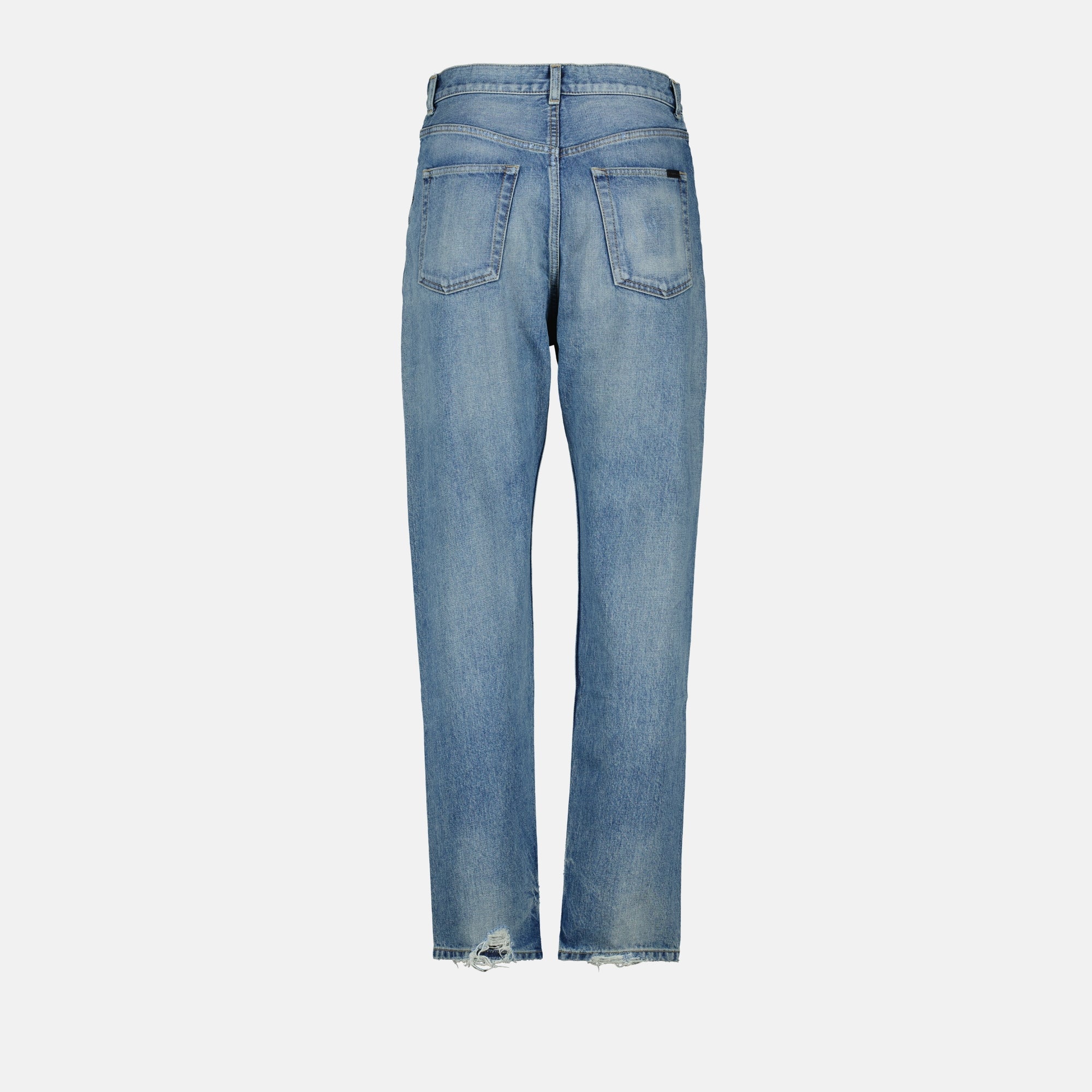 Vanessa jeans, blue délavé jeans, straight cut jeans, five-pocket denim, high-quality denim