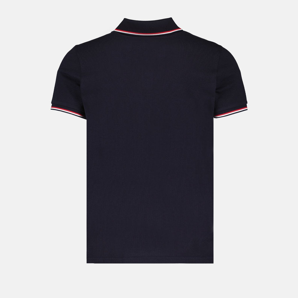 Image of Polo à Logo en Coton by Moncler for Men - Season Spring-Summer 2026 - Back View