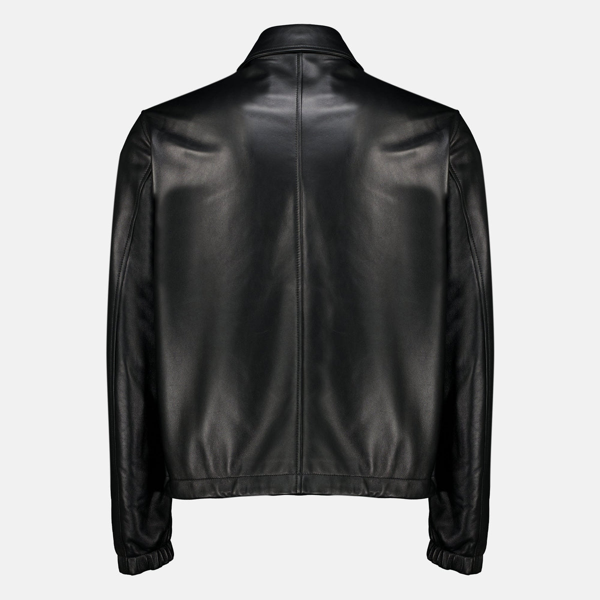 Schwarze Lammlederjacke