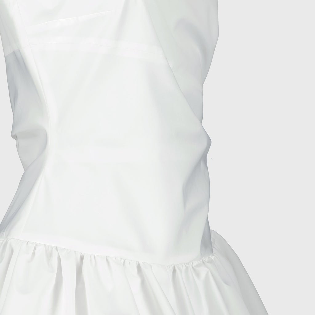 Imagem da Robe Mini Bloomer Branca da Patou para Mulheres - Temporada Primavera-Verão 2026 - Detalhe Vista 2