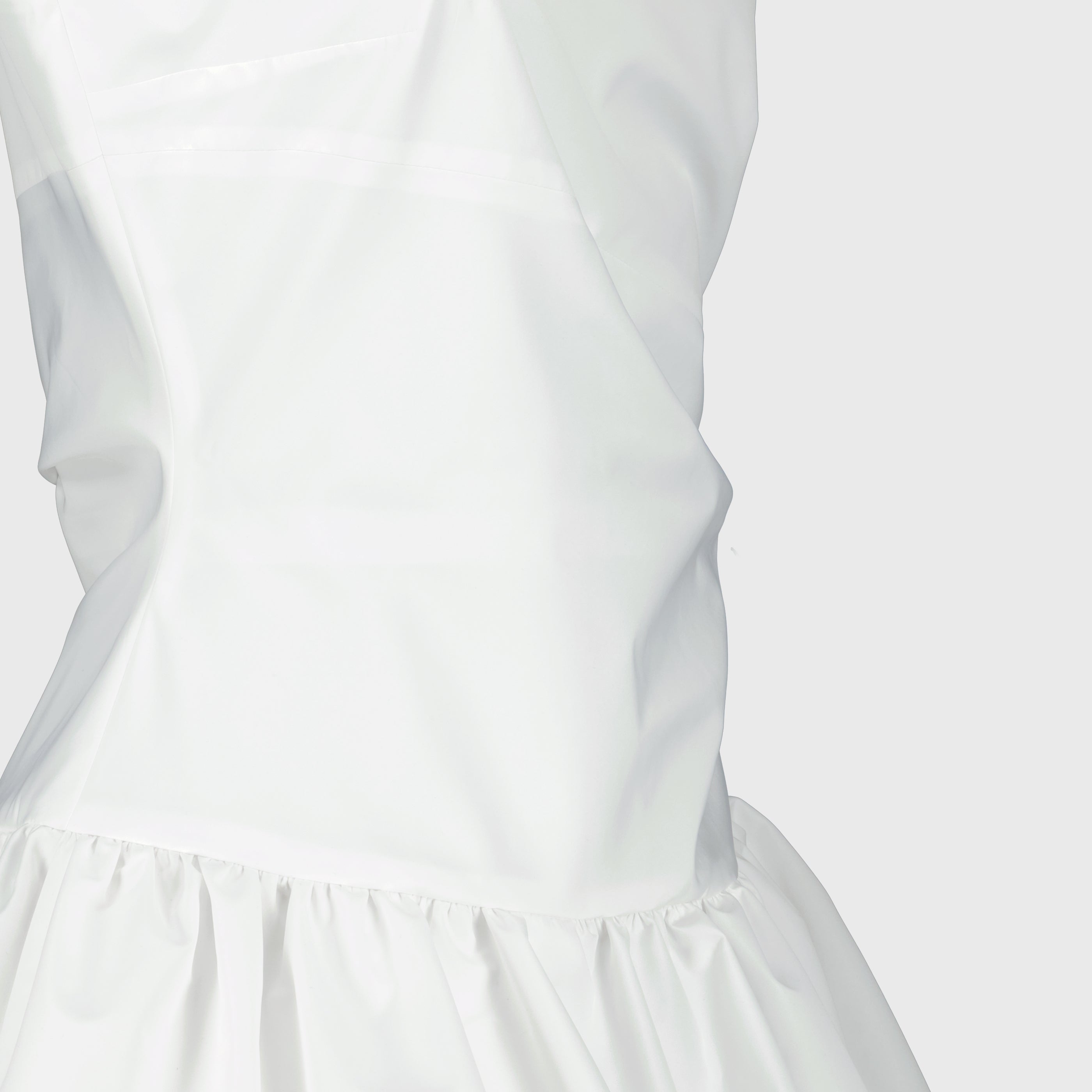 Image of Robe Mini Bloomer Blanche by Patou for Women - Season Spring-Summer 2026 - Detail View 2