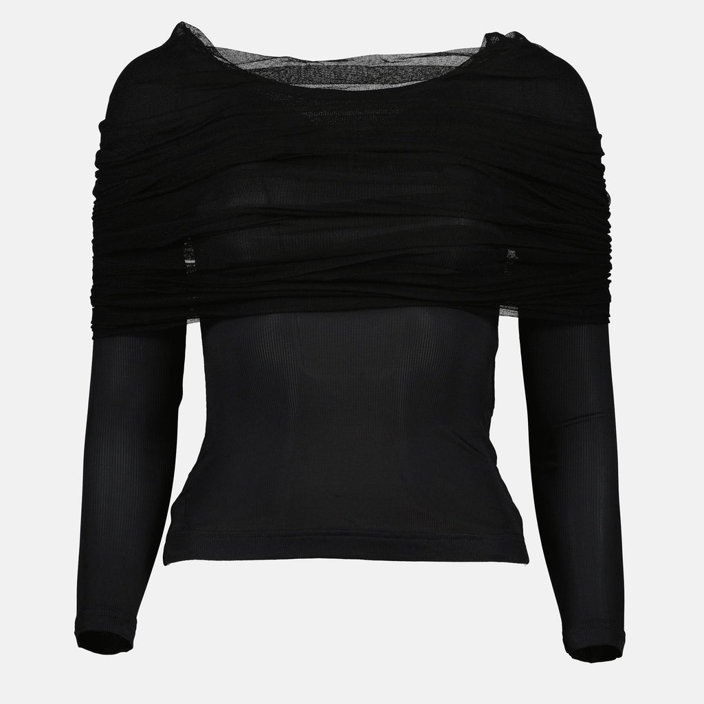 Christopher Esber, Le Haut Sonora, black top, slim fit, Autumn-Winter fashion